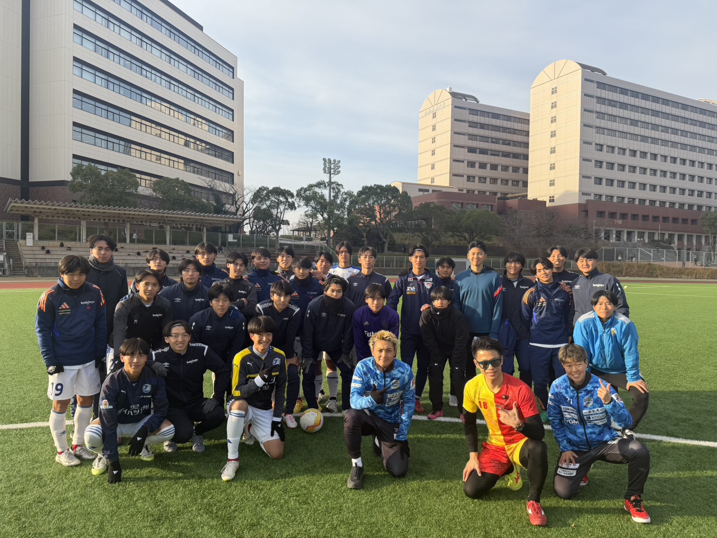 九州産業大学サッカー部にて撮影しました！